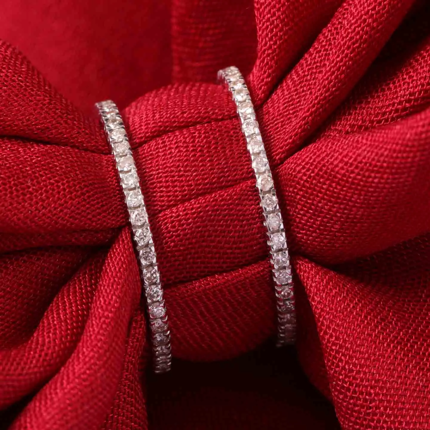 0.50CT Double Diamond Line Classic Ring