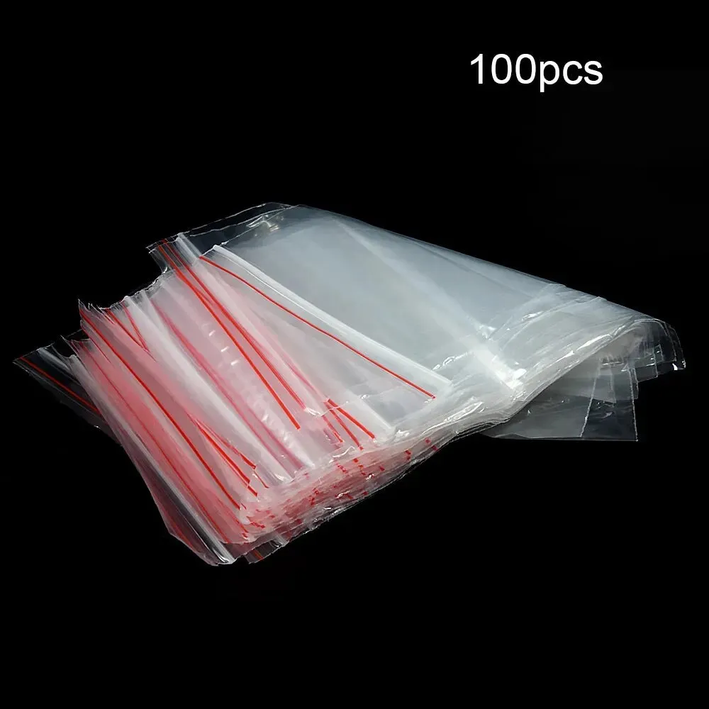 100 Transparent Self Sealing Plastic Bags Ideal for Gifts Decorations Candy and Jewelry