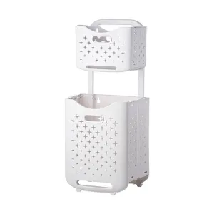 2 tier Foldable Laundry Basket