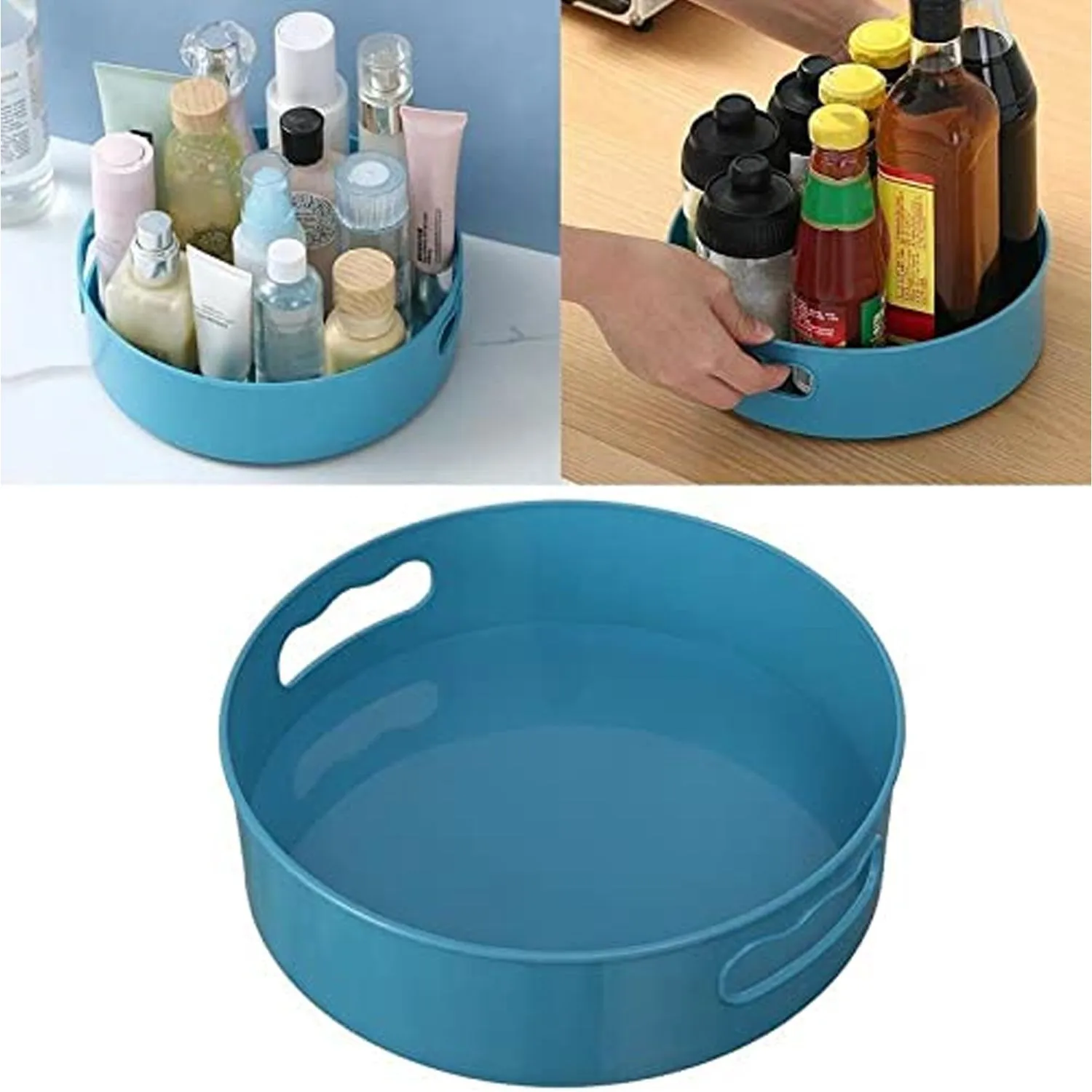 360 ROTATING ORGANIZER TRAY MULTI- FUNCTION ROTATING TRAY