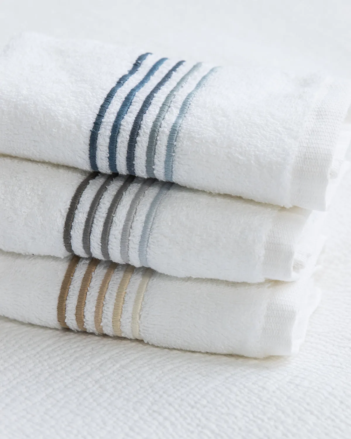 5-Line Embroidered Guest Towels