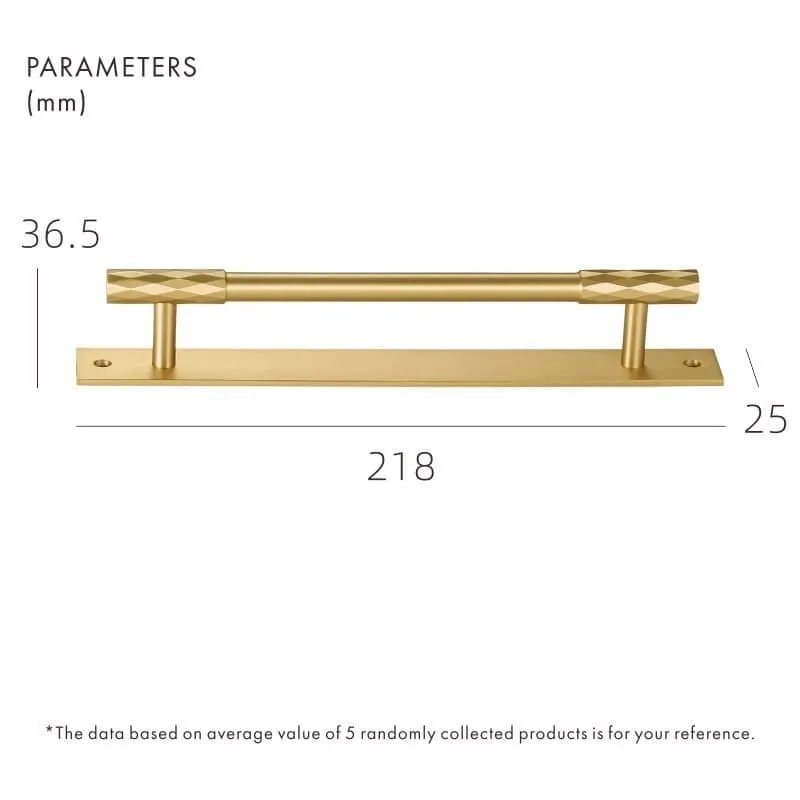 ADAMAS Solid Brass Handles with Plates