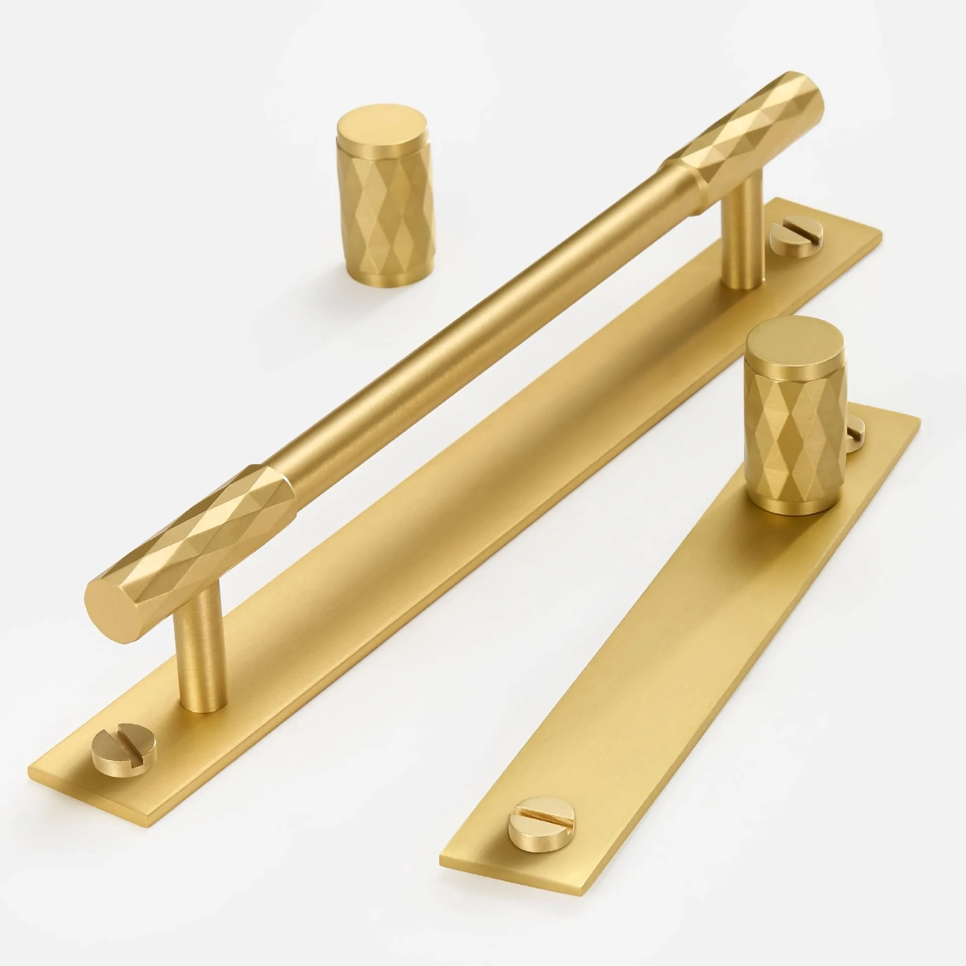 ADAMAS Solid Brass Handles with Plates