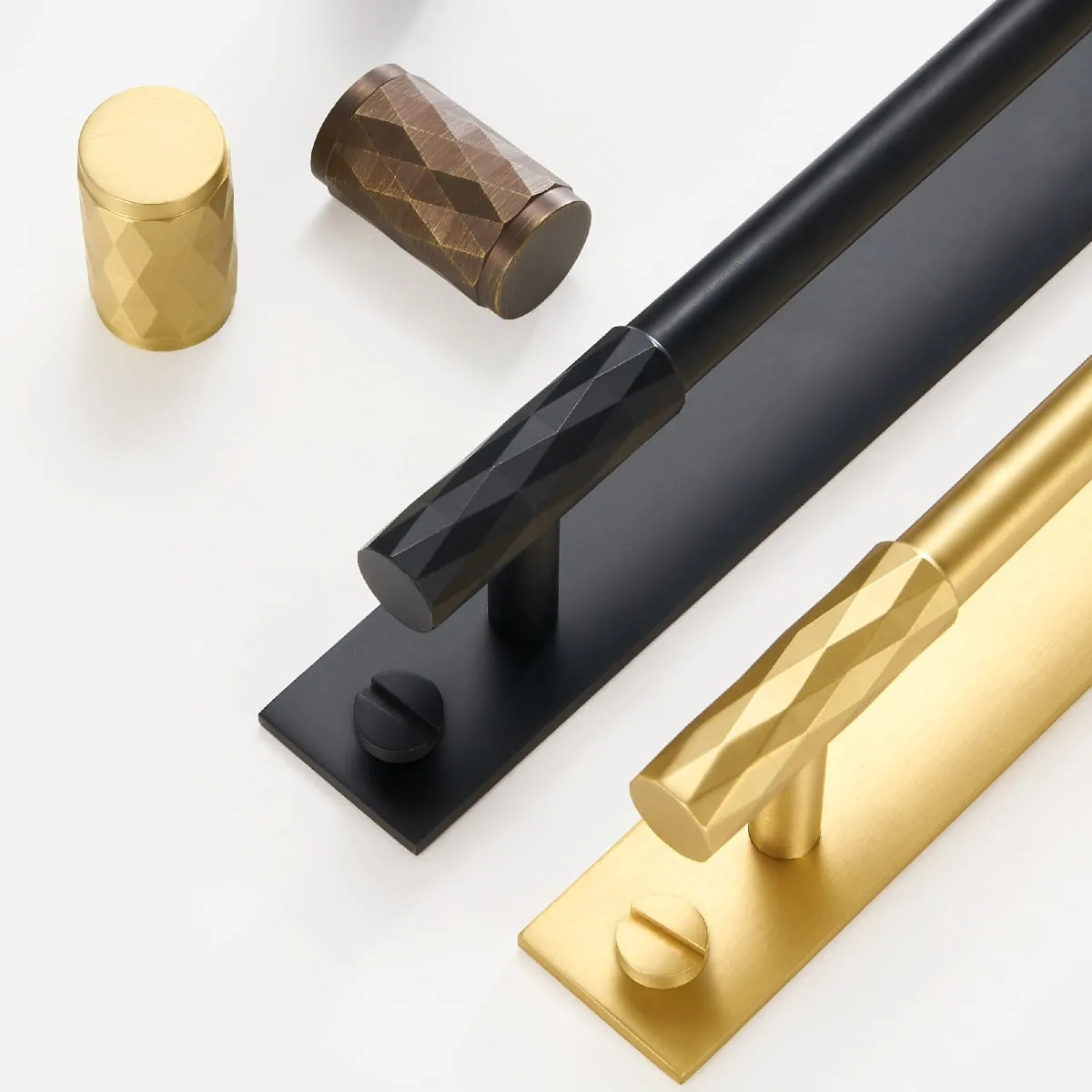 ADAMAS Solid Brass Handles with Plates