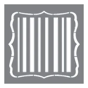 Americana Mixed Media Stencil 12inch X12inch - Classic Lines*