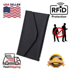 AMZER RFID Anti-Magnetic Anti-Theft Passport Bag Document Bag Card Bag
