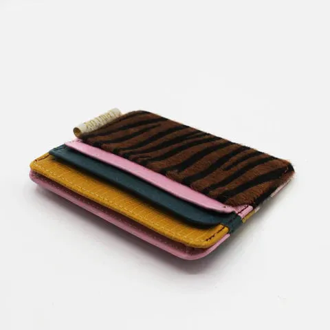 Animal Tiger Print Pink Card Holder