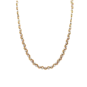 BCJ Estate Jewelry Two-Tone Beaded Necklace