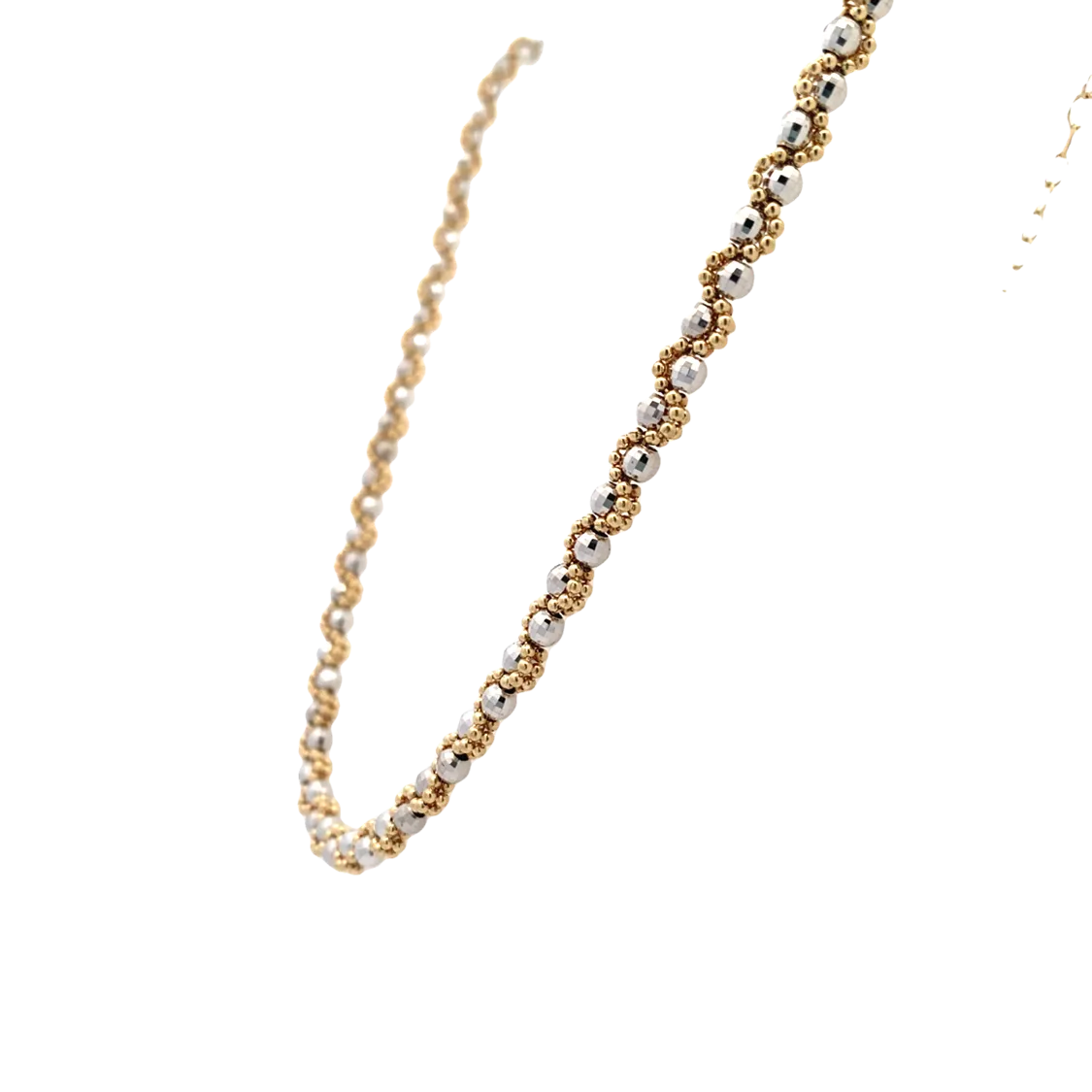 BCJ Estate Jewelry Two-Tone Beaded Necklace