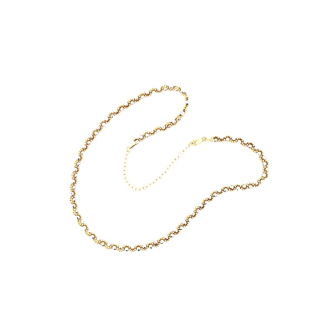BCJ Estate Jewelry Two-Tone Beaded Necklace