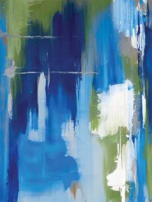 Blue Abstract Photography Backdrop - Absorb