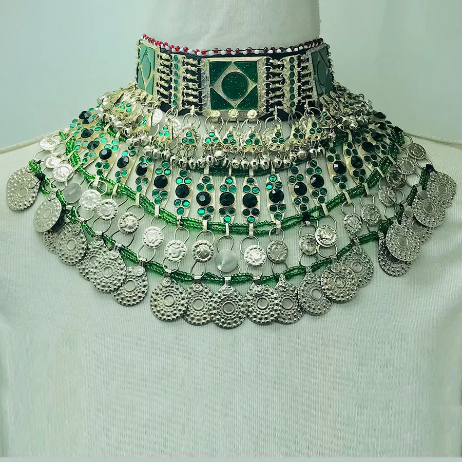 Bohemian Unique Style Green Choker Necklace
