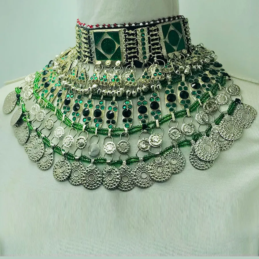 Bohemian Unique Style Green Choker Necklace