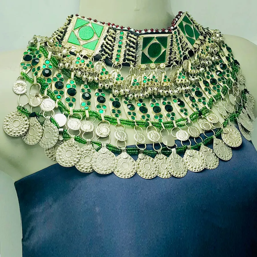 Bohemian Unique Style Green Choker Necklace