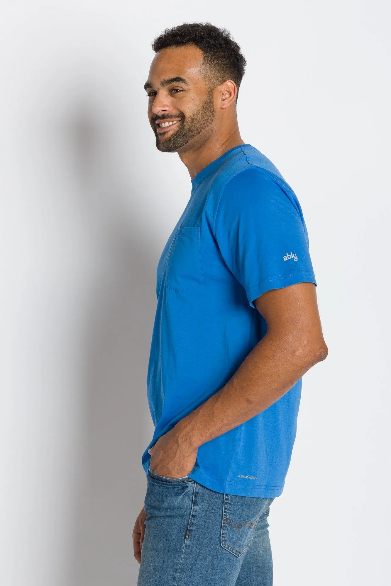 Bradley | Men's Anti-Stain Crew Neck Pocket Tee