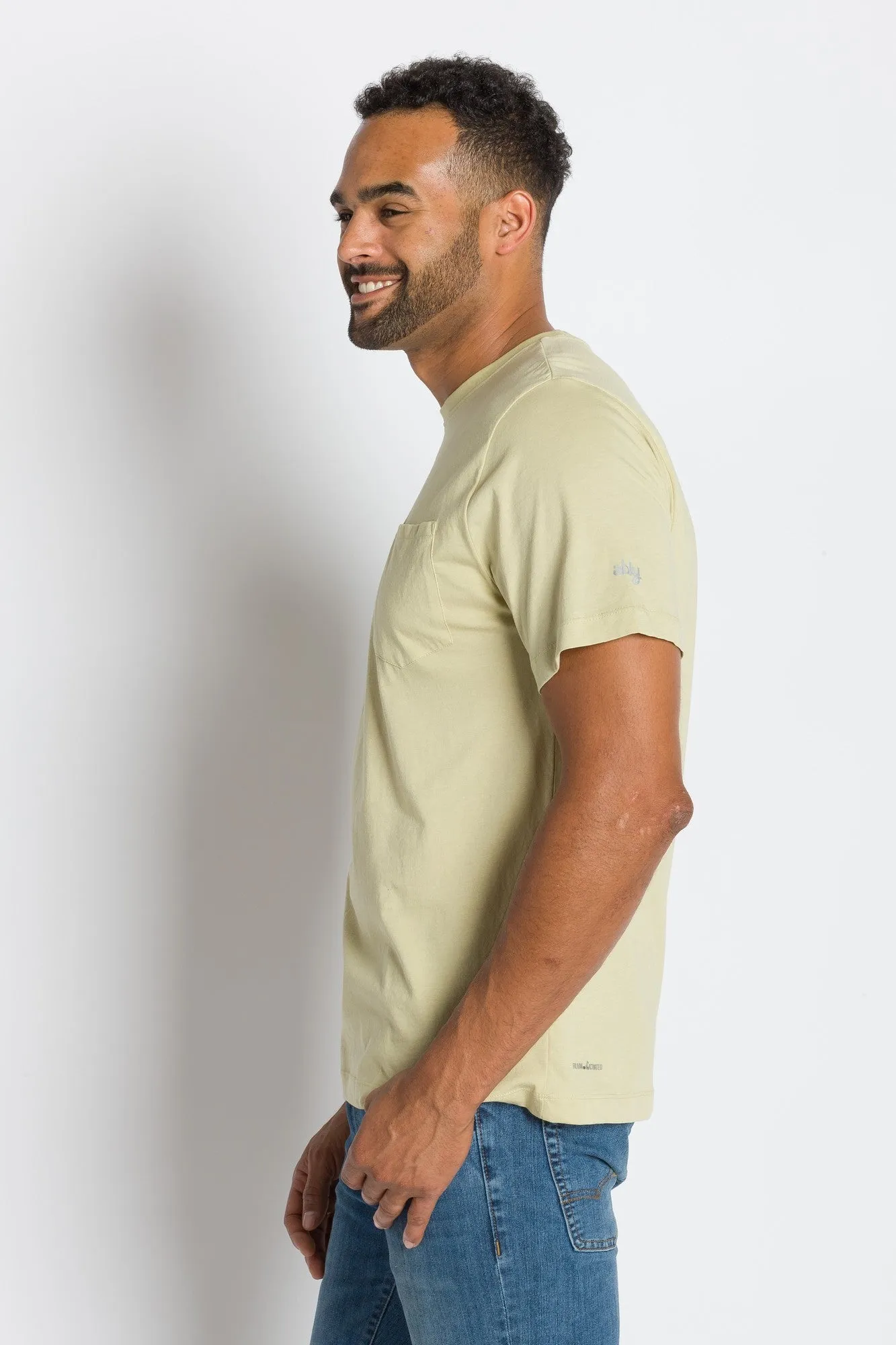 Bradley | Men's Anti-Stain Crew Neck Pocket Tee