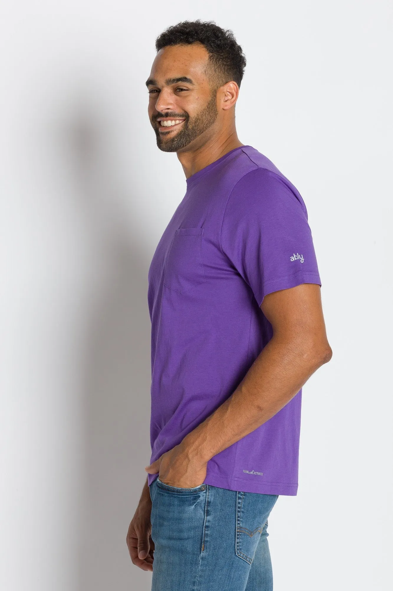 Bradley | Men's Anti-Stain Crew Neck Pocket Tee