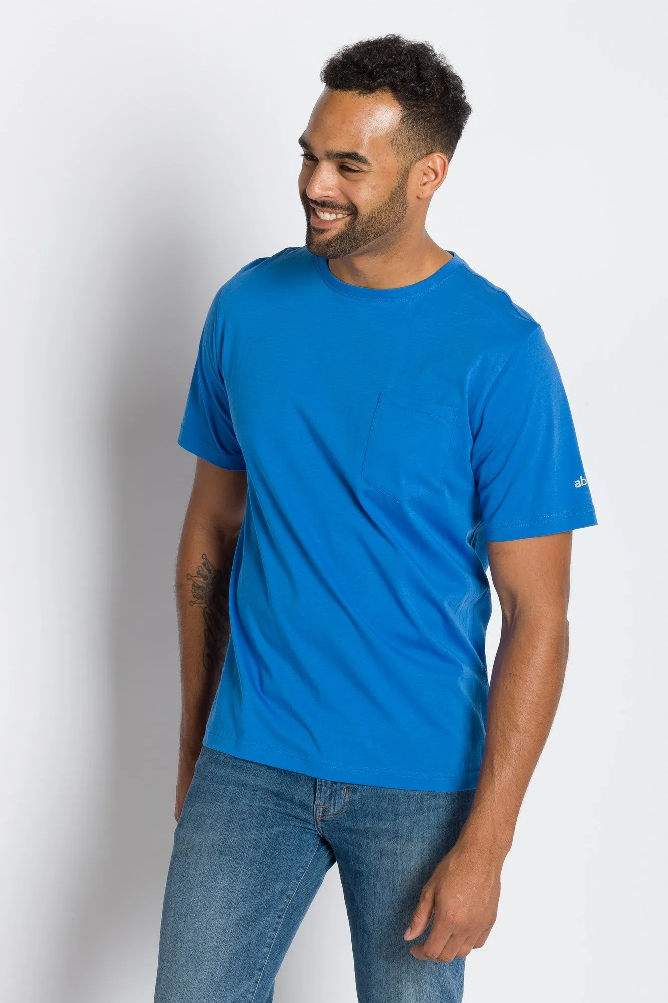 Bradley | Men's Anti-Stain Crew Neck Pocket Tee