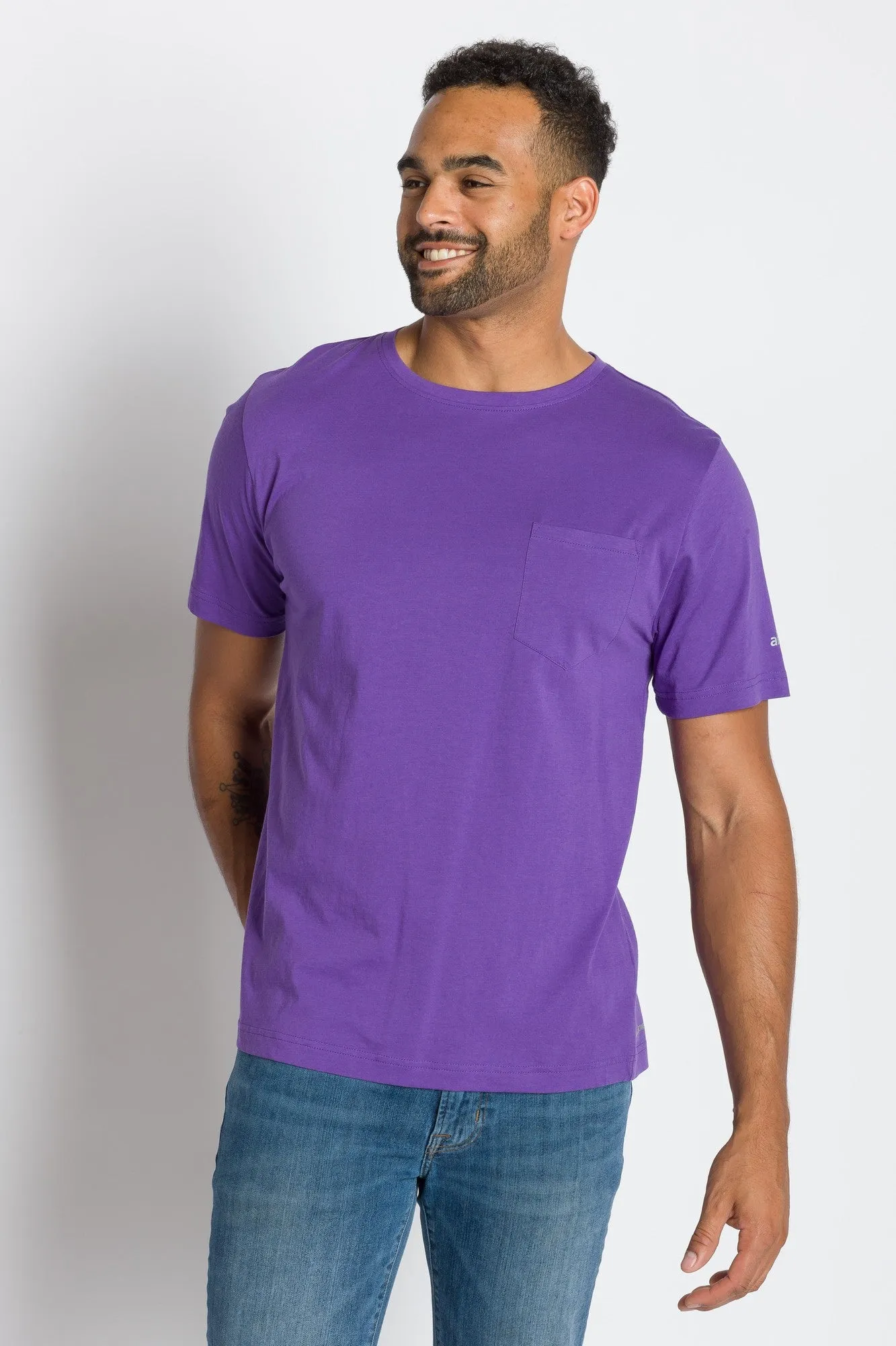Bradley | Men's Anti-Stain Crew Neck Pocket Tee