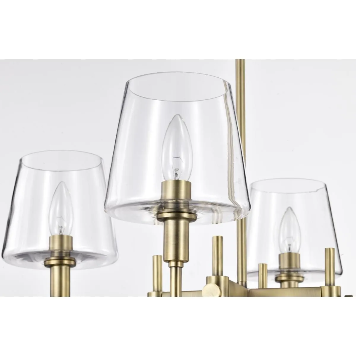 Brookside 24 in. 4 lights Chandelier Vintage Brass Finish