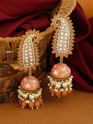 Brown Kaashi Jhumkis