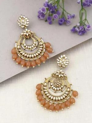 Brown Mumtaz Chandbalis