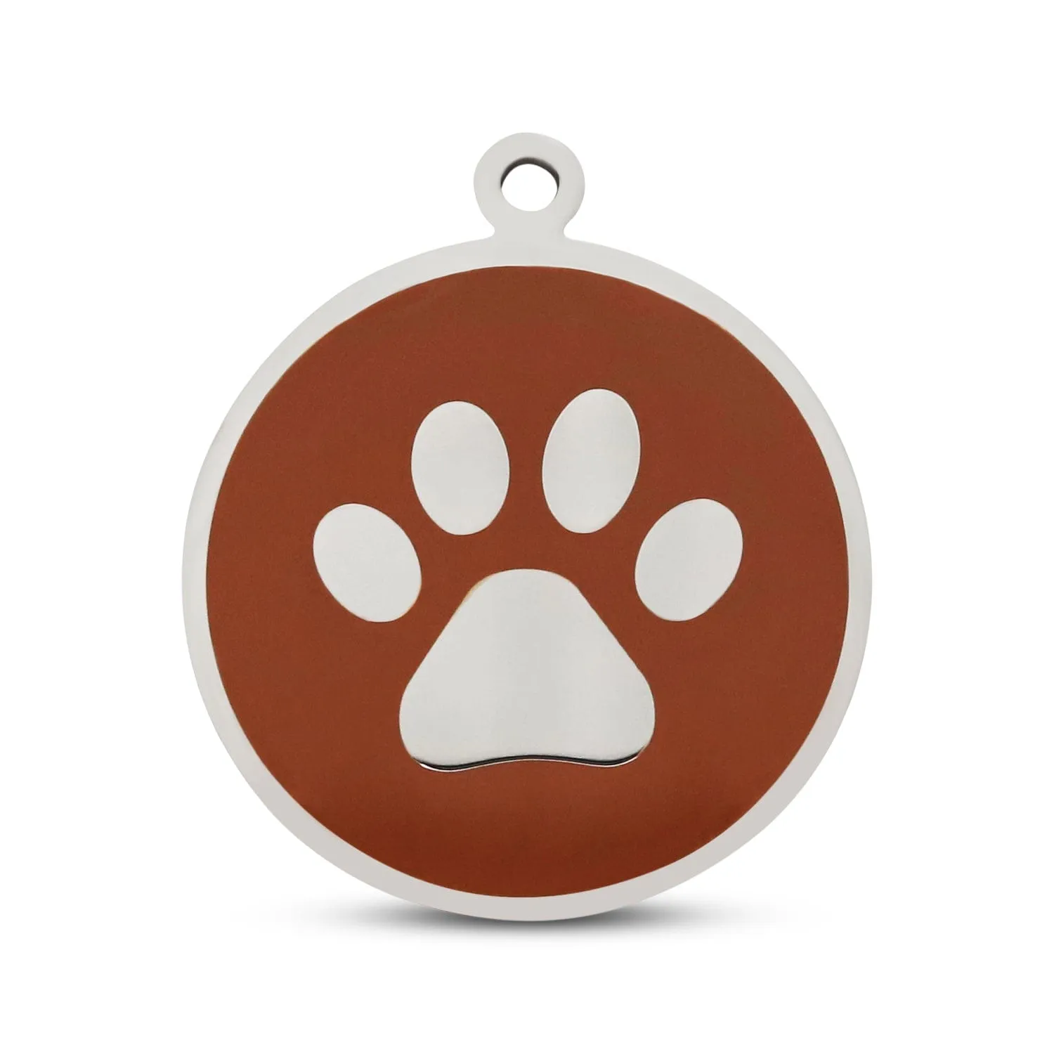 Brown Paw in Stainless Steel With Enamel