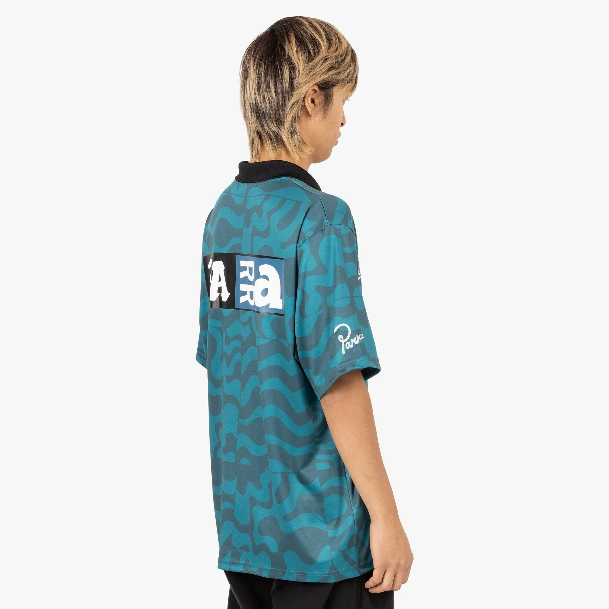 by Parra Flage Polo Shirt / Deep Sea Green