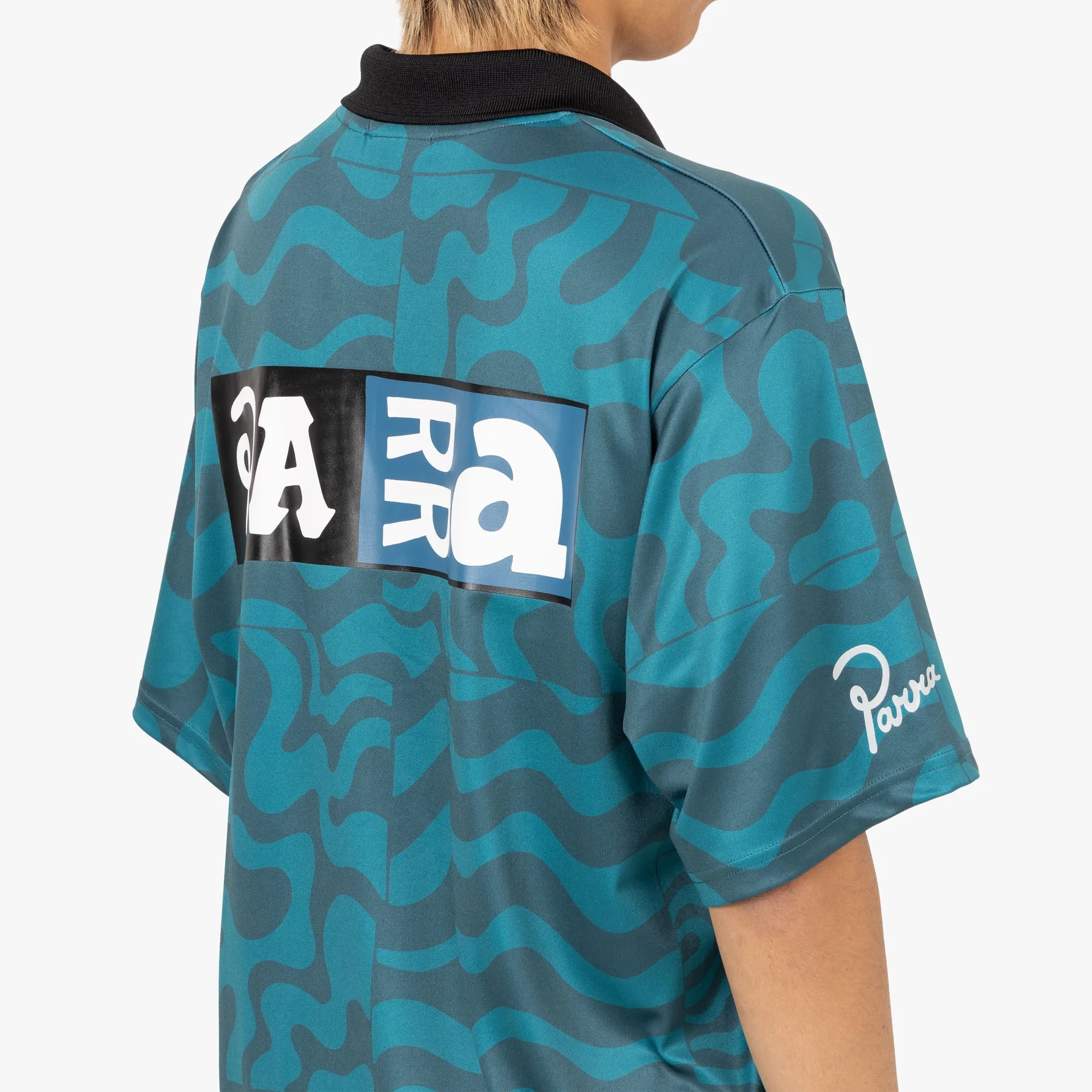 by Parra Flage Polo Shirt / Deep Sea Green