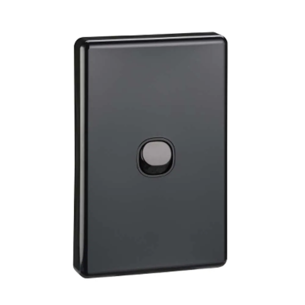 Classic 1 Gang Switch 10A Matt Black