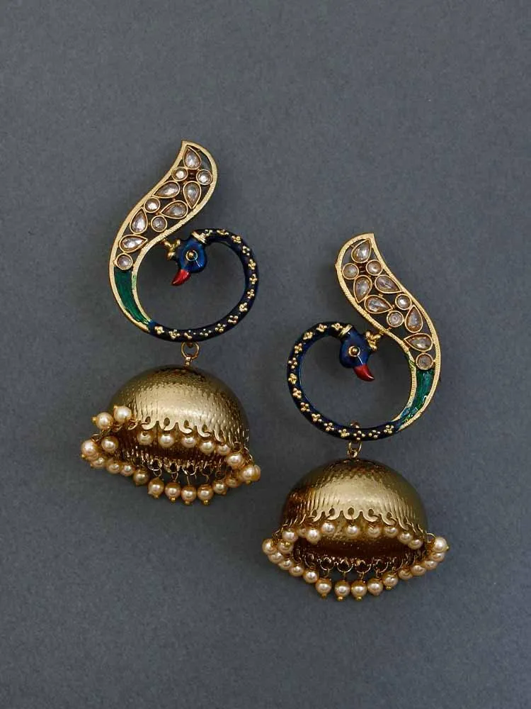 Classic Mayur Jhumkis