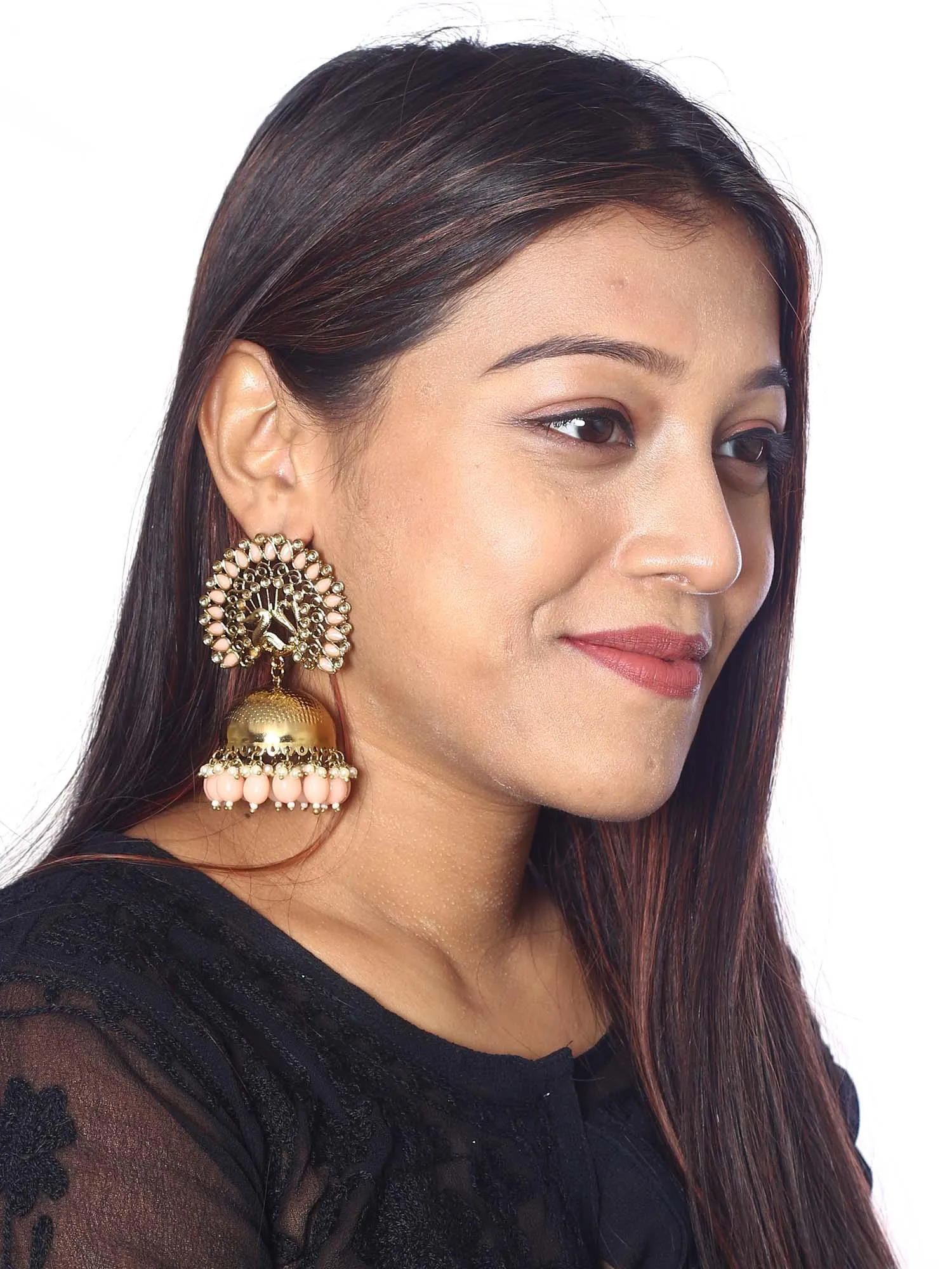 Crepe Mayu Jhumkis