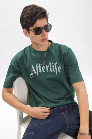Dark Green Drop Shoulder T-Shirt