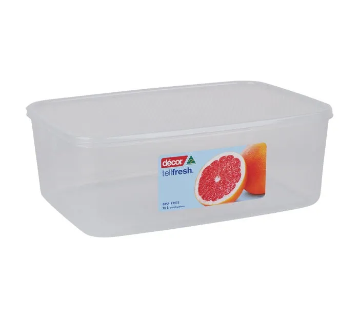 Décor Tellfresh Oblong Food Container – 10L