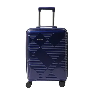 Echolac Extravagant 56cm Hardcase Expandable 4 Double Wheel Cabin Luggage Trolley Blue - CTH0062 -S 20 BLUE 60102