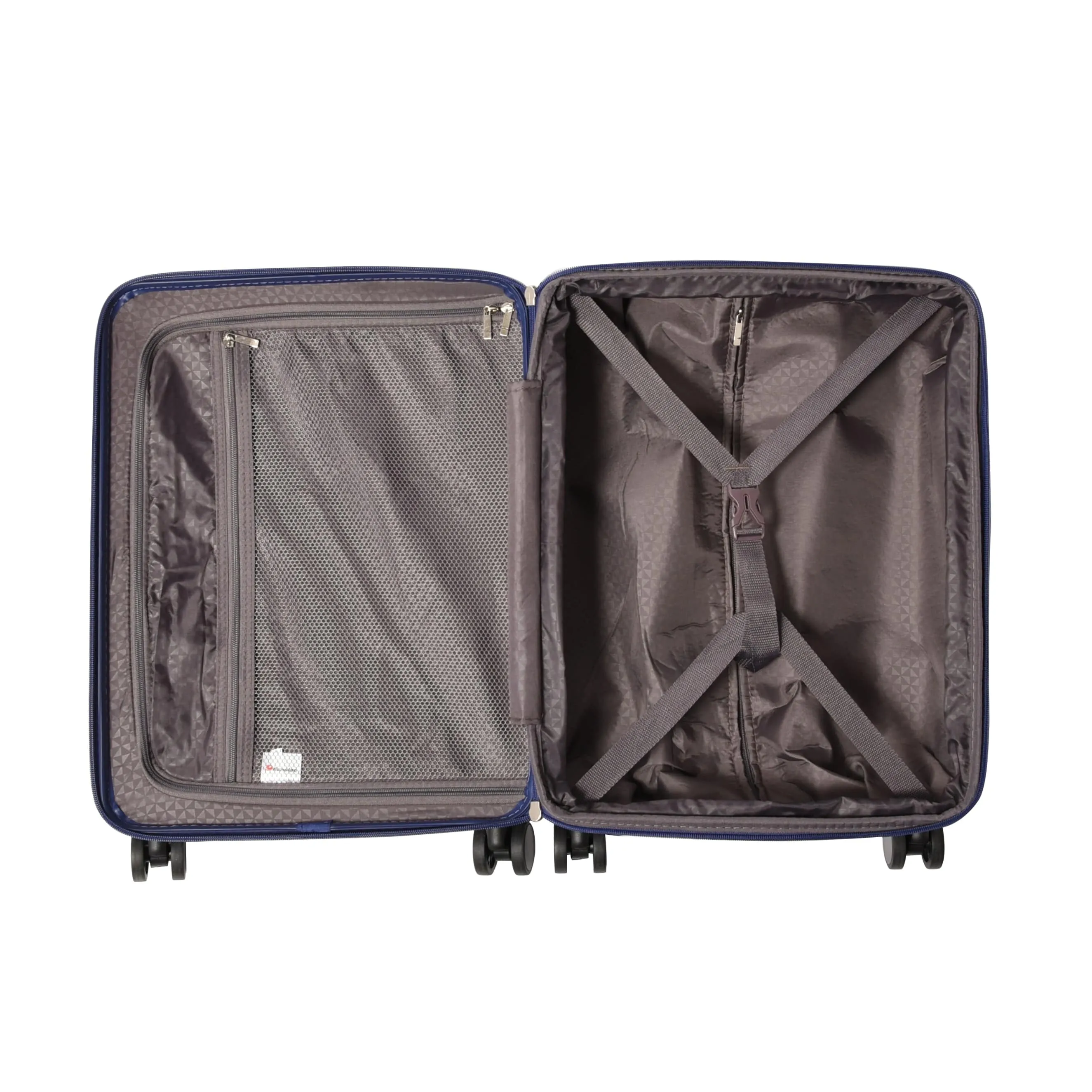 Echolac Extravagant 56cm Hardcase Expandable 4 Double Wheel Cabin Luggage Trolley Blue - CTH0062 -S 20 BLUE 60102