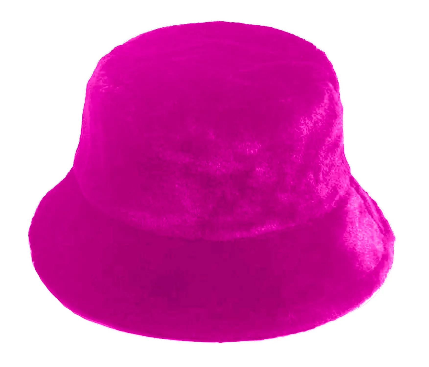 Faux Fur Bucket Hat: Black