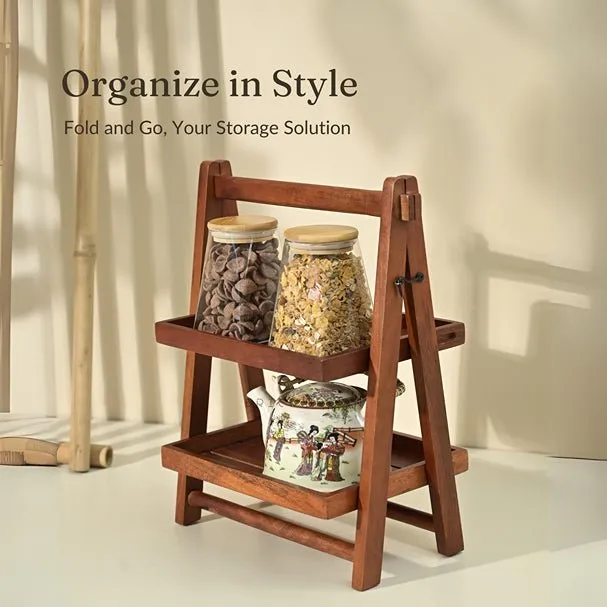 Foldable Wooden Kitchen Organizer (Small)