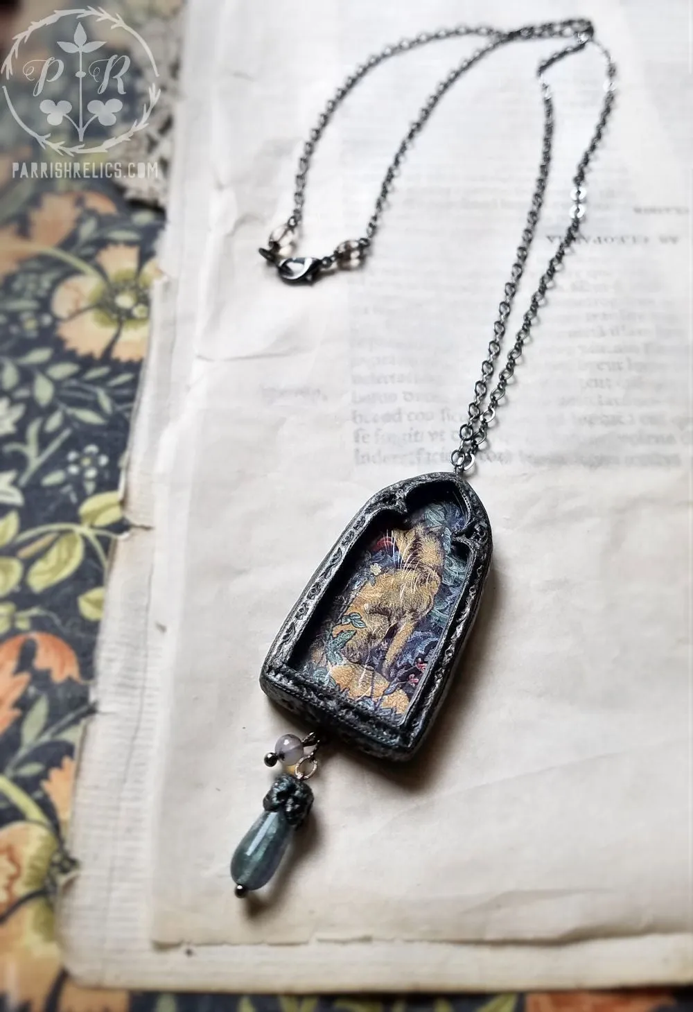 Forest Tapestry Fox Pictorial Shrine Amulet