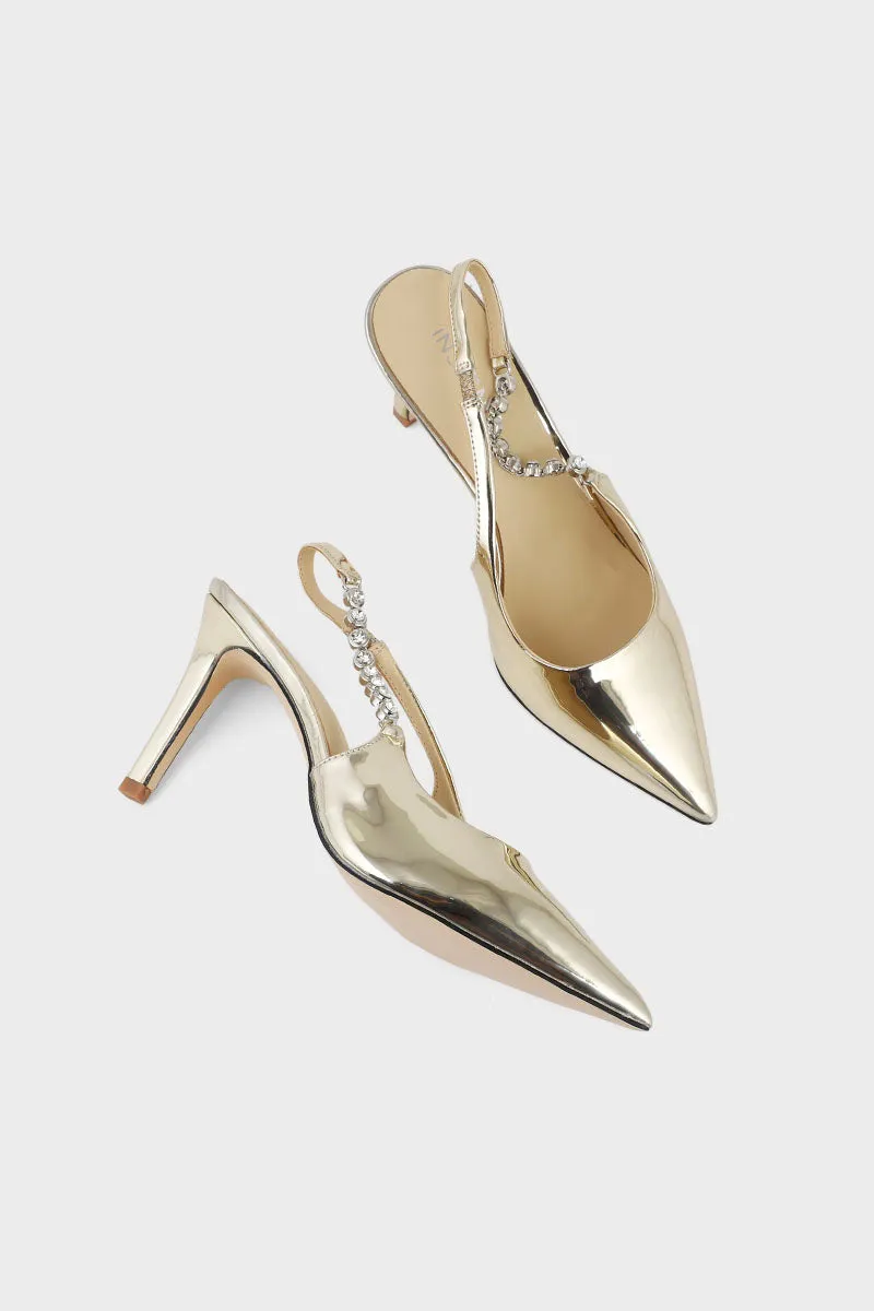 Formal Sling Back I47278-Golden