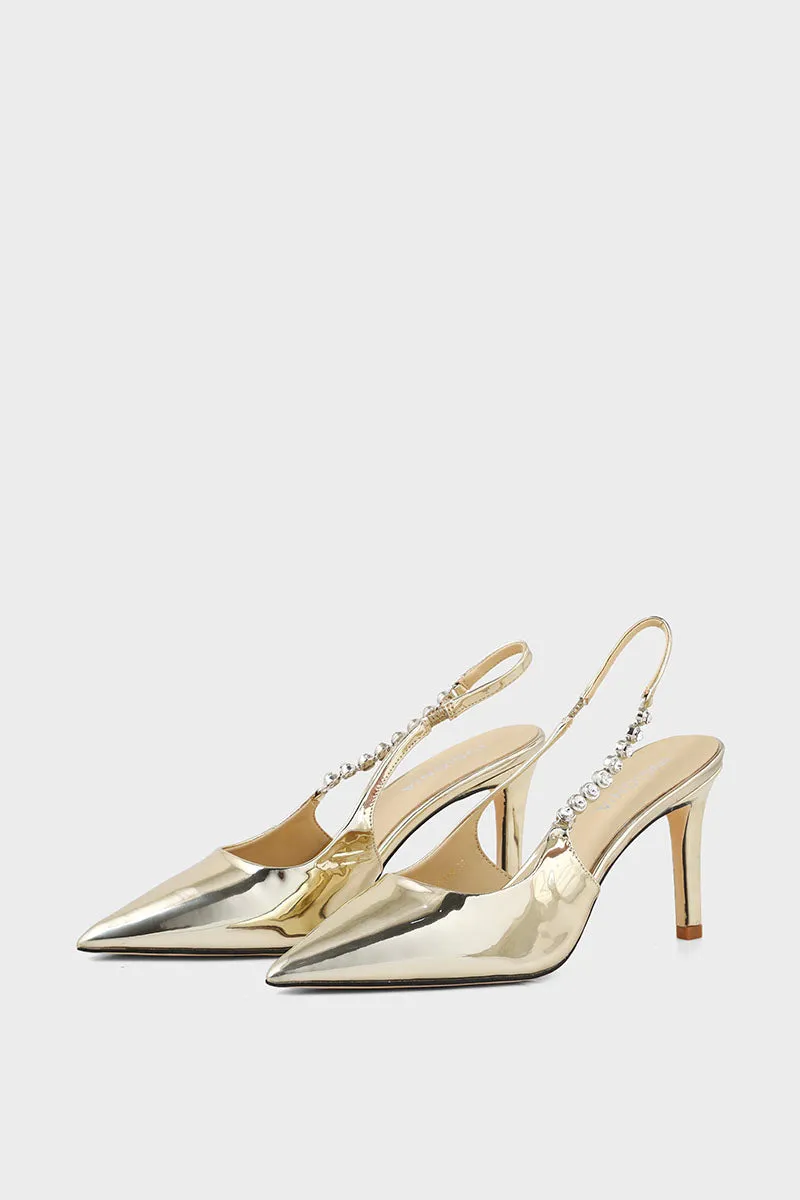 Formal Sling Back I47278-Golden