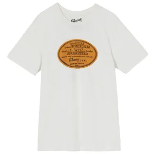 Gibson Acoustic Label Tee Vintage White 2XL