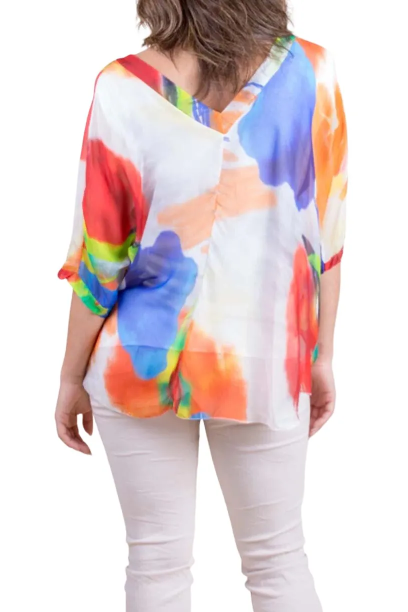 Gigi Moda Diana Brushstroke Blouse