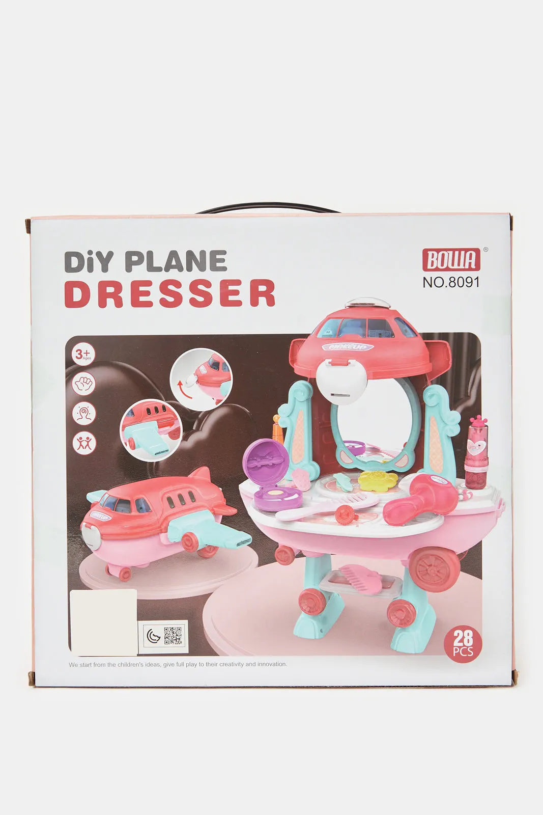 Girls Pink DIY Plane Dresser