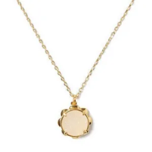 Glam Gems Pendant in Gold & Iridescent Druzy