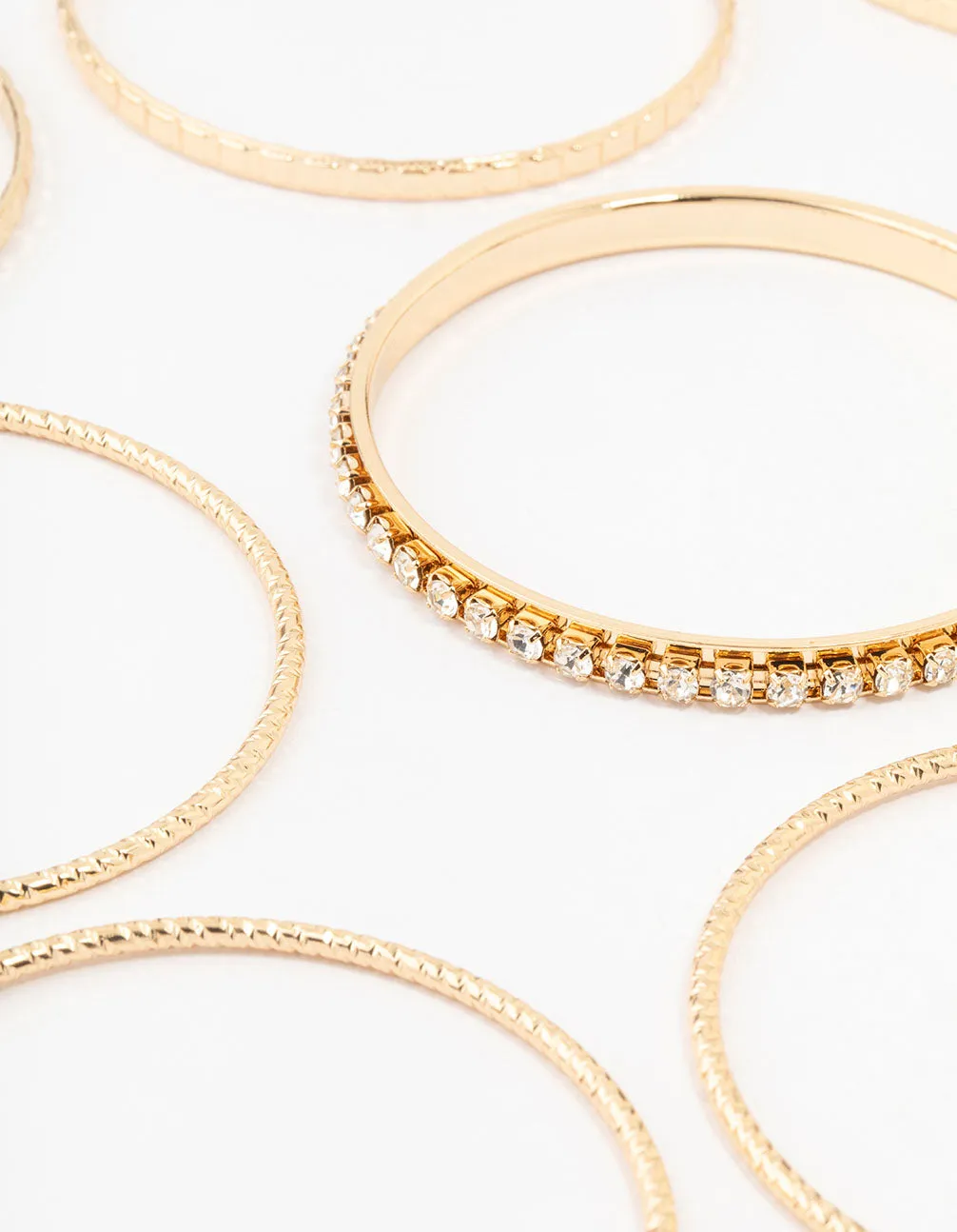 Gold Bangle Bracelets 12-Pack