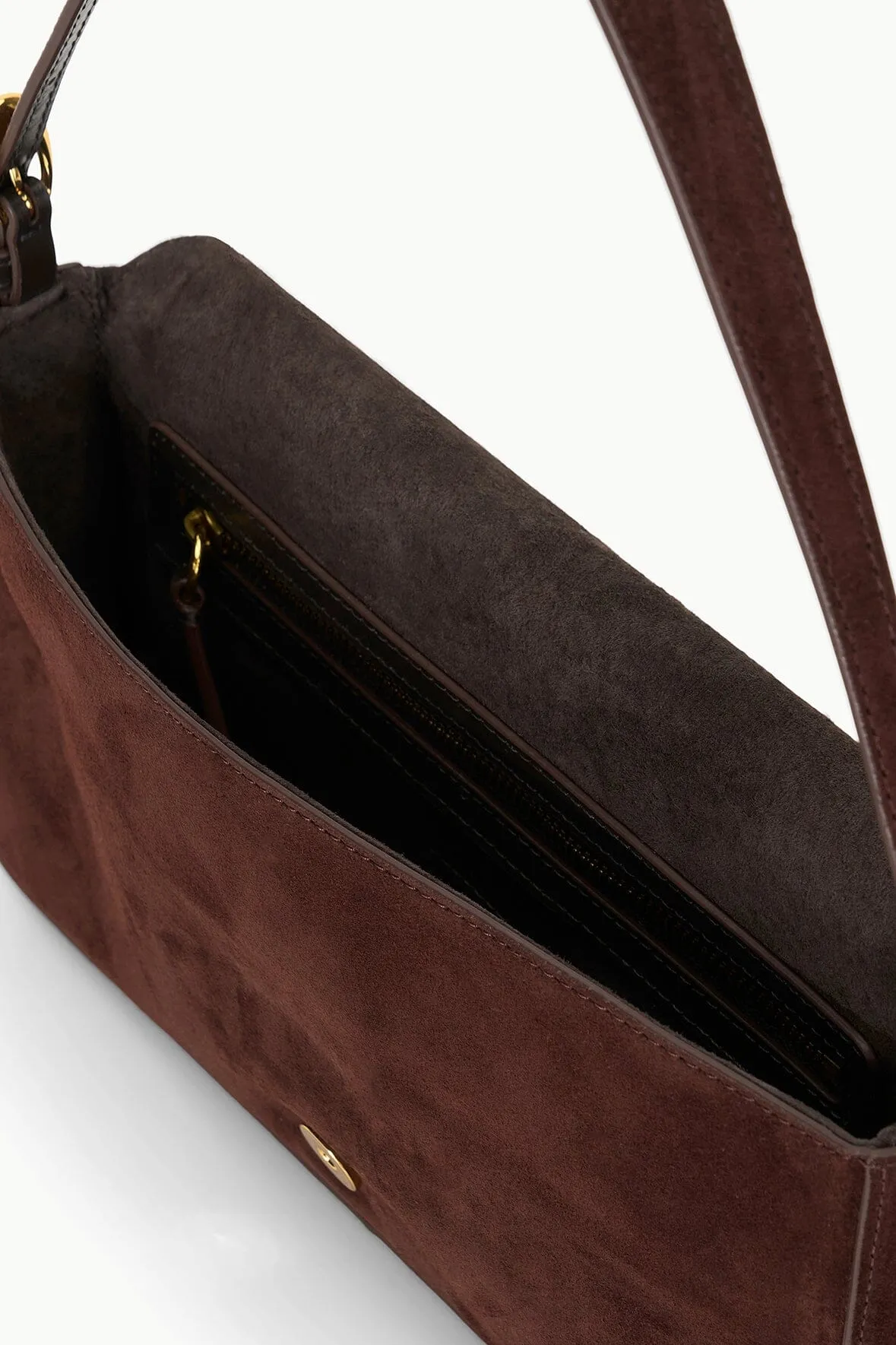 HARLOW BAG IN MAHOGANY SUEDE