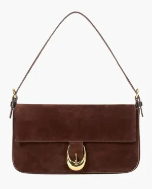 HARLOW BAG IN MAHOGANY SUEDE
