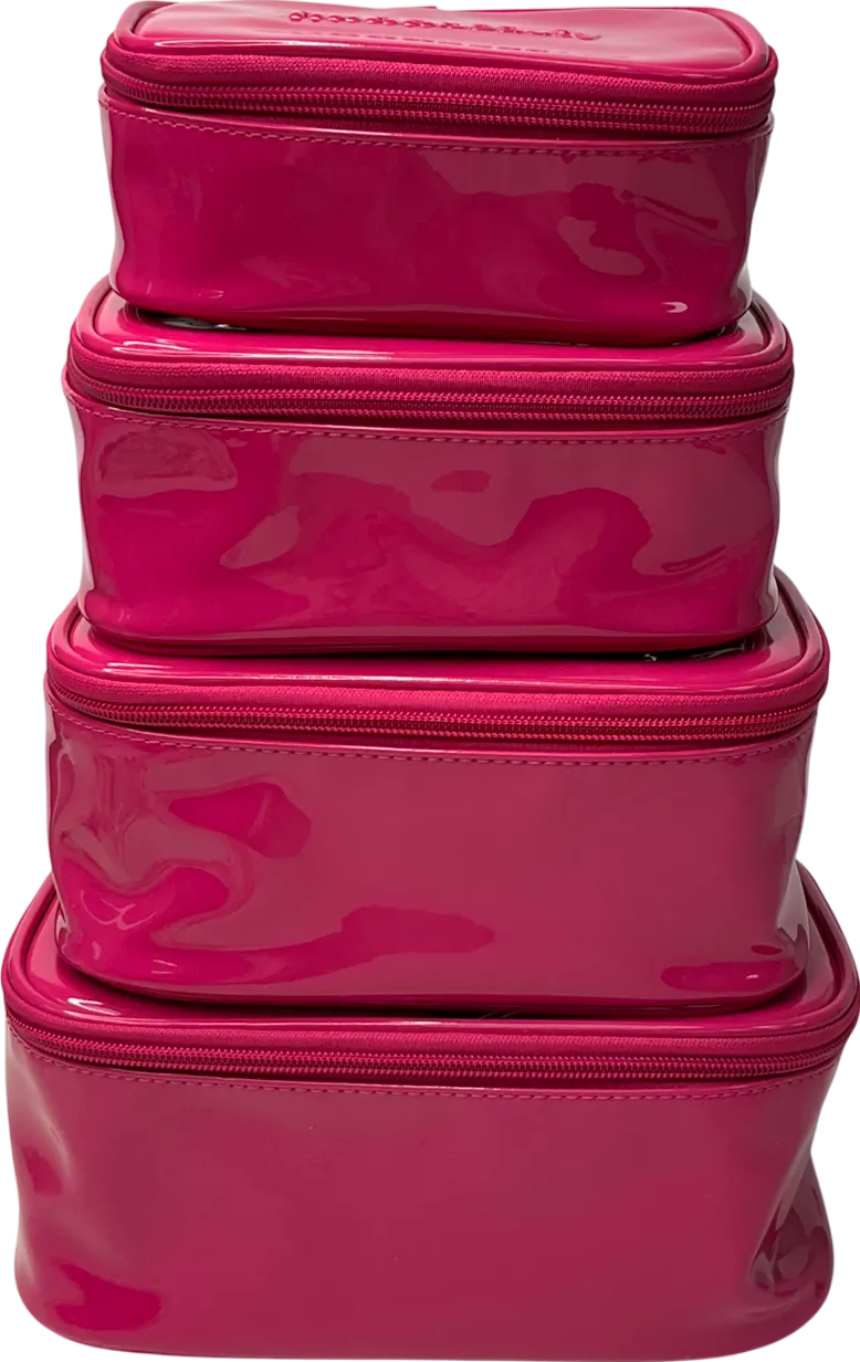 Huda Beauty Pink Set Of 4 Make Up Storage Bags