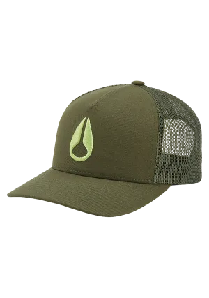 Iconed Trucker Hat - Olive